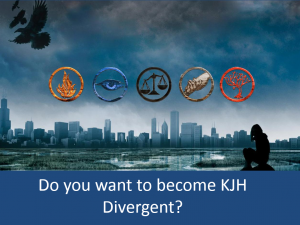 Kearns Jr. High Divergent Challenge PowerPoint Slideshow