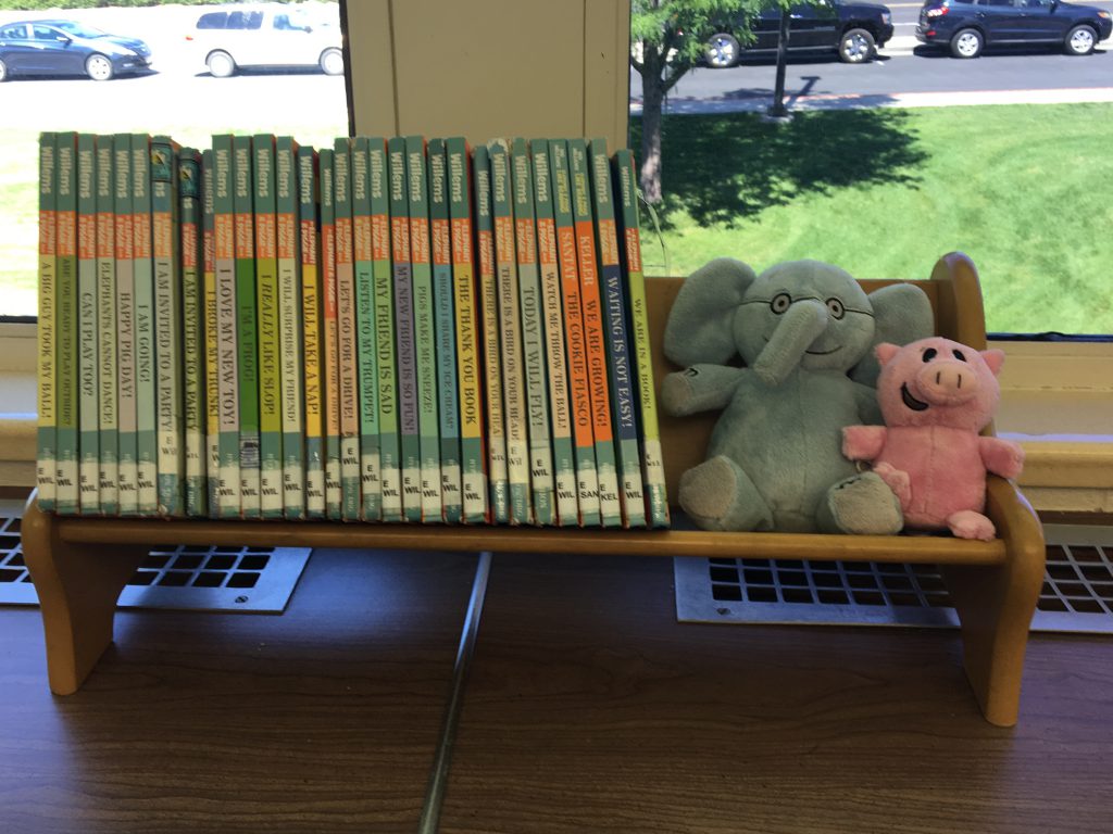 Elephant and Piggie collection at Crestview Elementary Media Center
