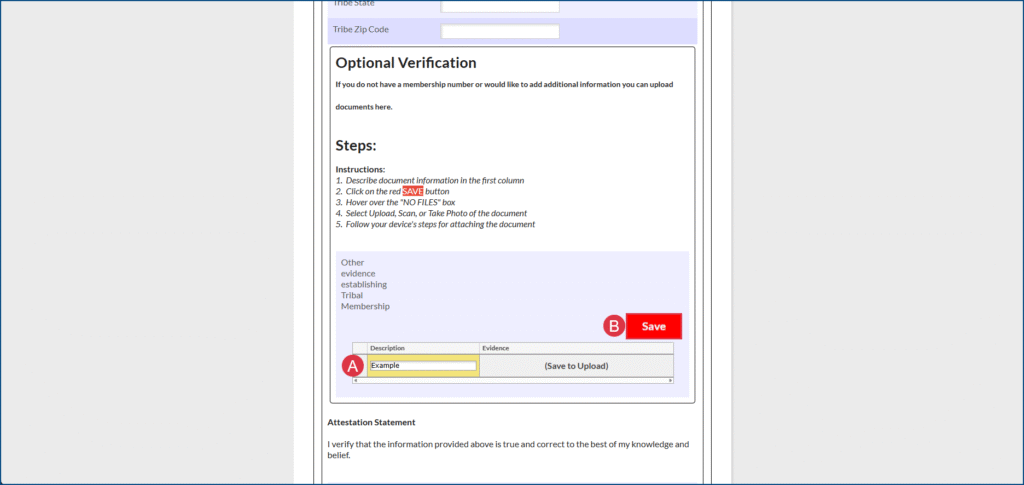 506 Form optional verification pt 1
