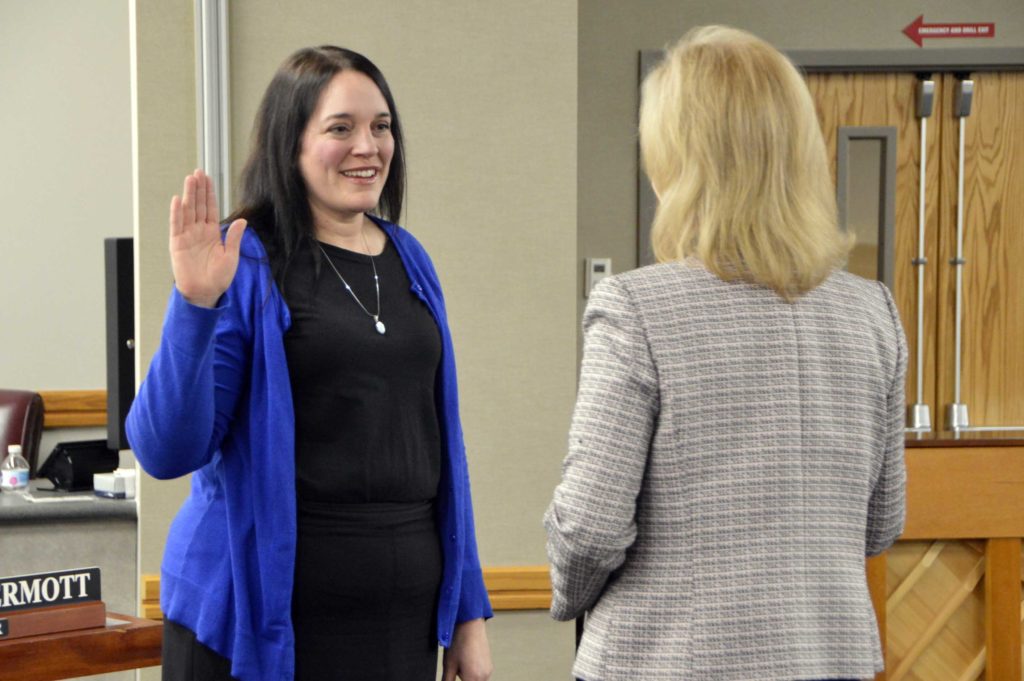 Nicole McDermott takes the Oath of Office