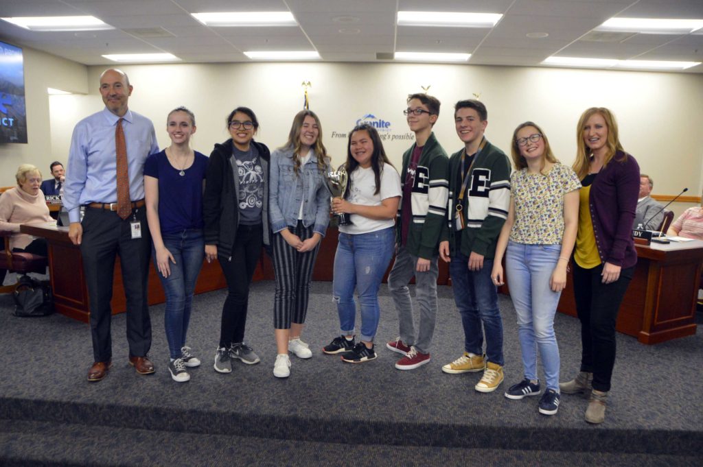 Evergreen Jr. High MGP recognition