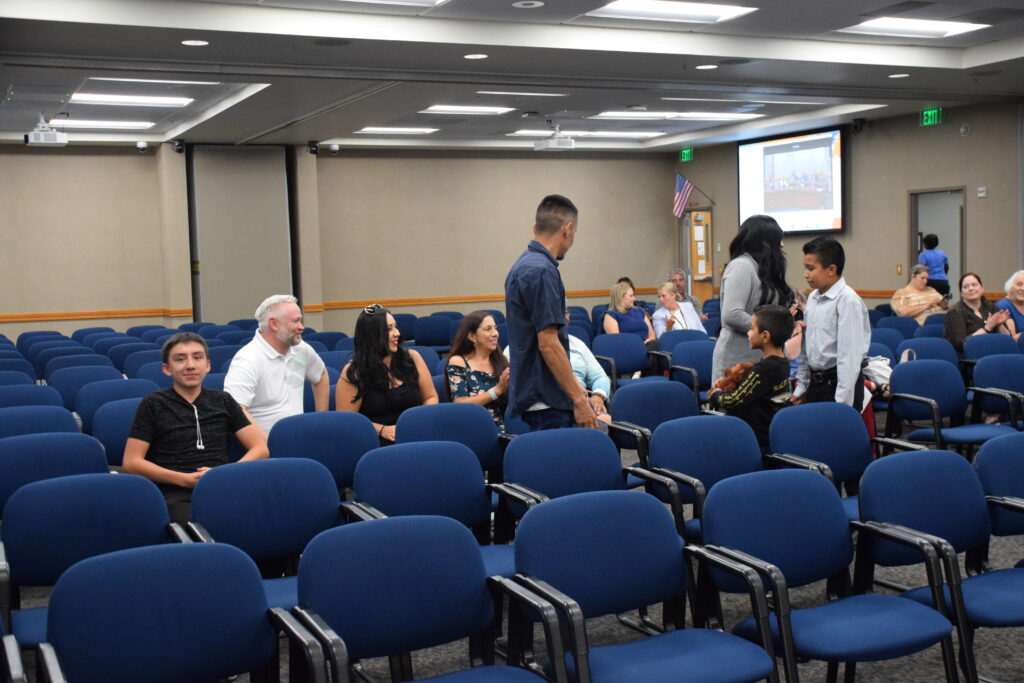 Hector Lara family at board recognition