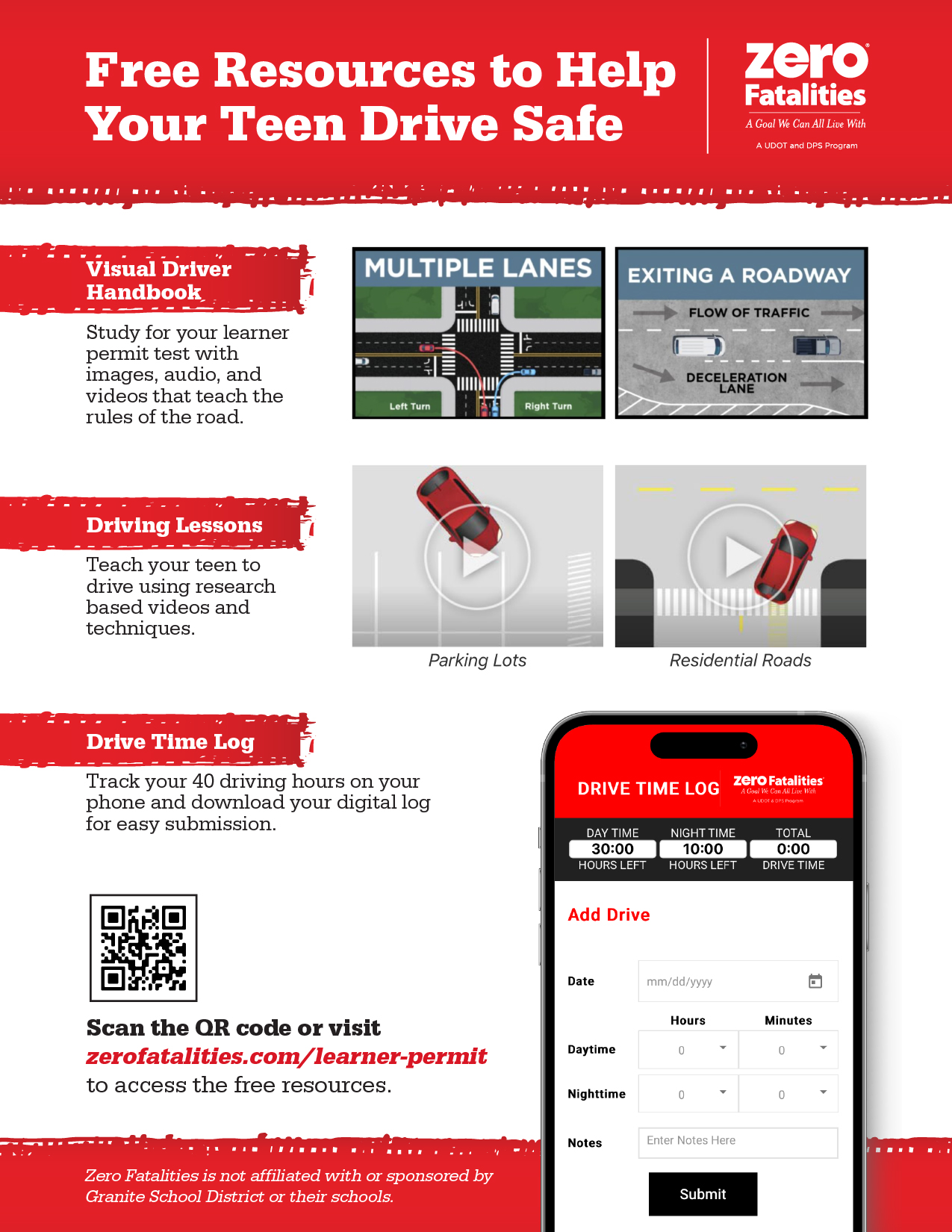 Zero Fatalities Resource Flier (English)